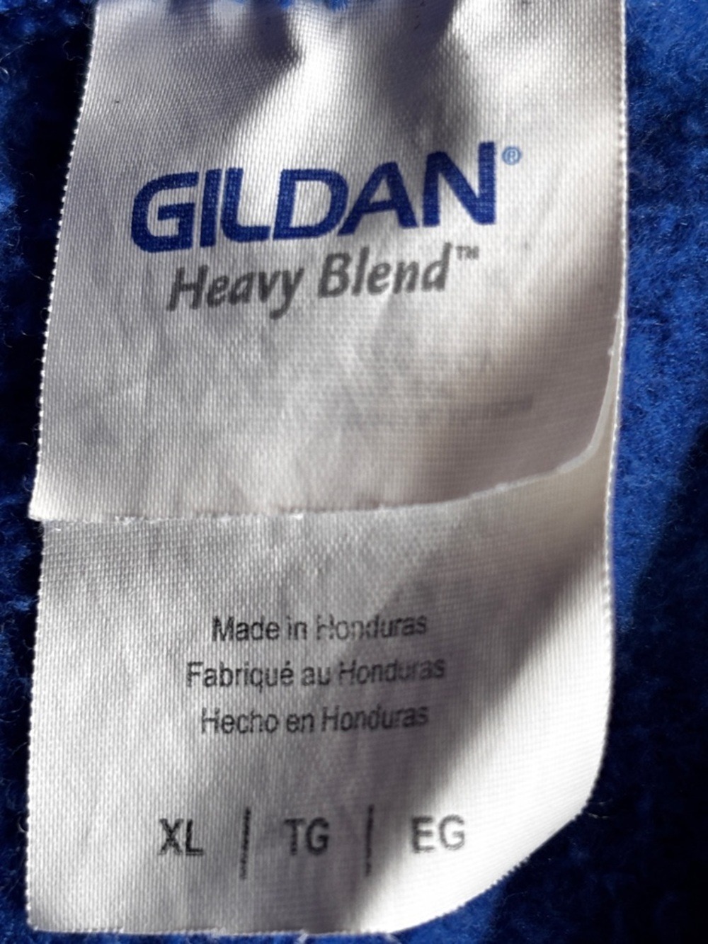 Gildan Heavy Blend Royal Blue Hoodie LA Santa Monica Logo XL - Picture 5 of 7